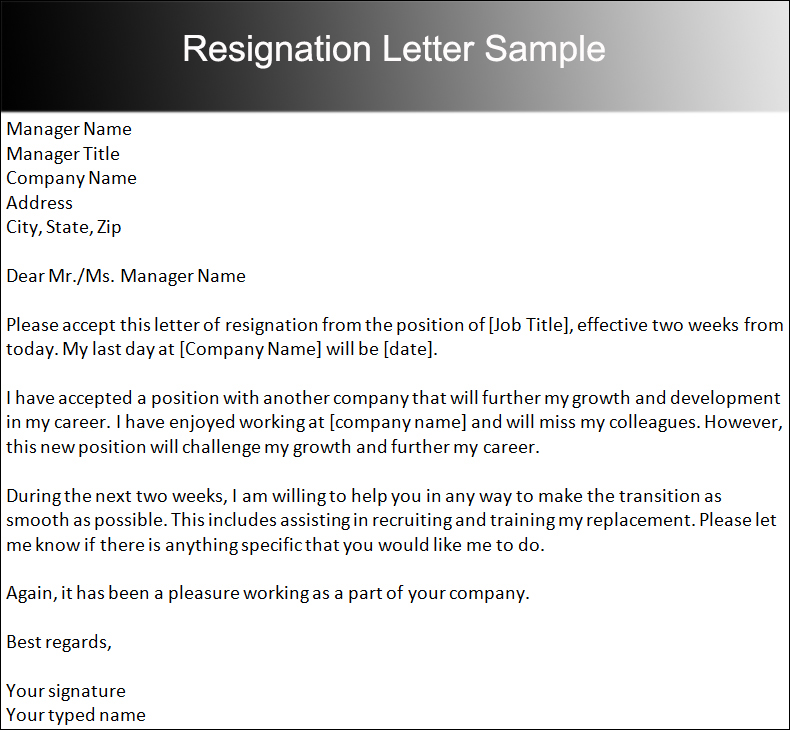 two weeks notice letter templates free pdf word