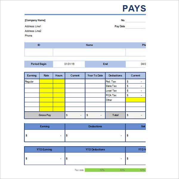 Pay Stub Template Microsoft Word from www.creativetemplate.net