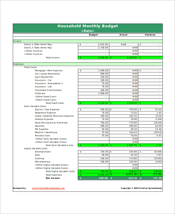24+ Free Excel Budget Templates Examples Creative Template