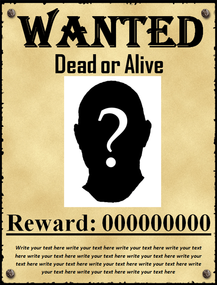 Old Time Wanted Poster Template from www.creativetemplate.net