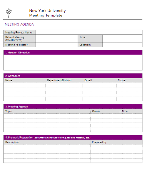 Free Meeting Minute Template Word from www.creativetemplate.net