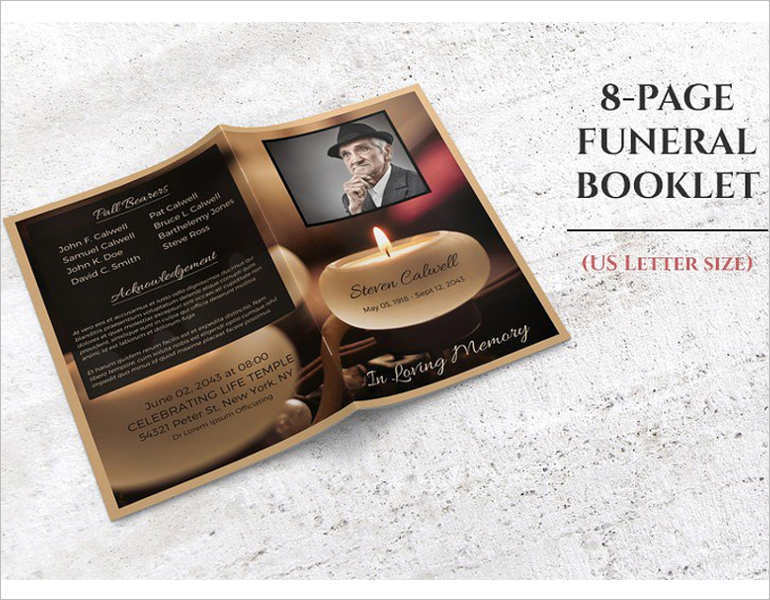 Funeral Booklet Template Free from www.creativetemplate.net