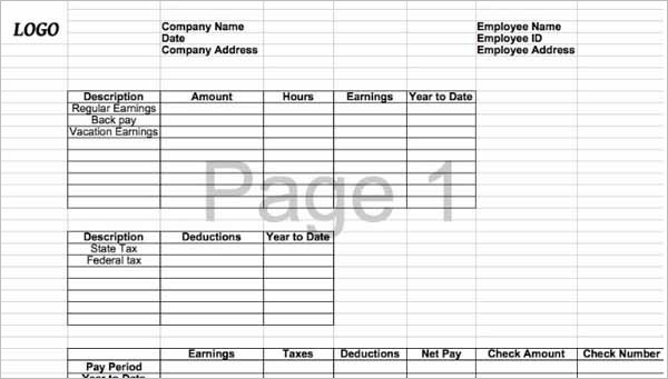 Pay Stub Excel Template from www.creativetemplate.net