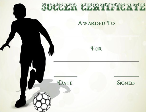 Soccer Certificate Template Word from www.creativetemplate.net