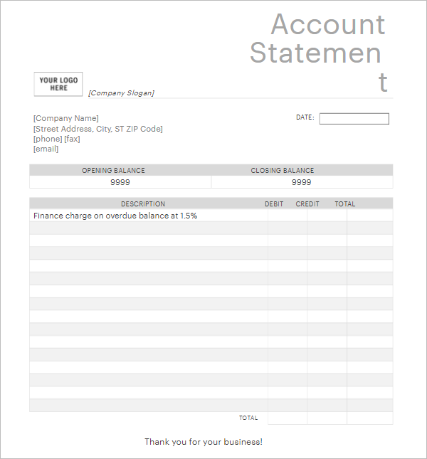 30 Free Bank Statement Template Pdf Psd Doc Excel Word Formats