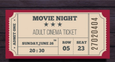 Movie Night Ticket Template