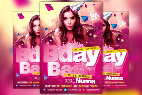 Bday Bash Flyer Template