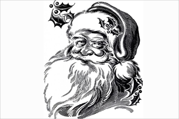 37+ Free Santa Claus Drawing Templates Printable Designs