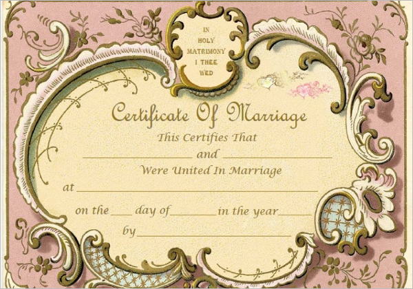 42+ Free Marriage Certificate Templates Word, PDF, Doc Format Samples