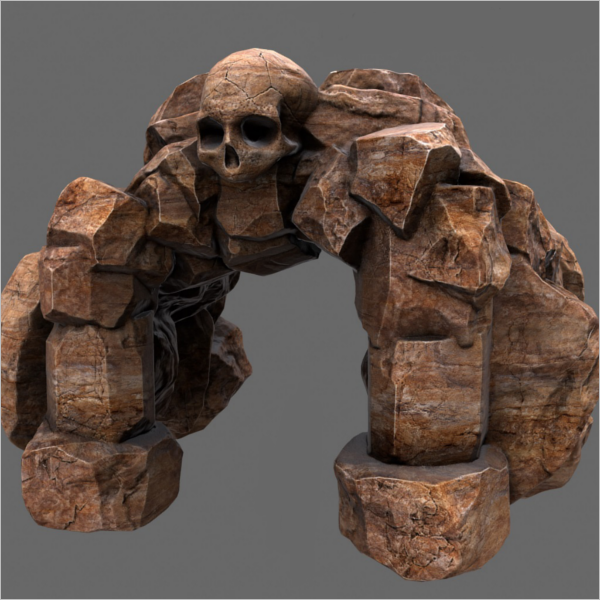 Skull Cave 3D Model