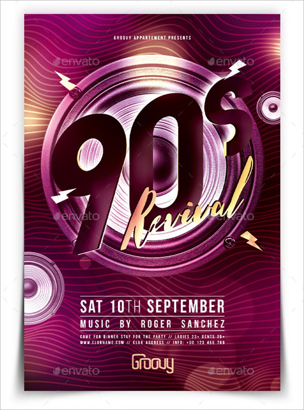 90s Revival Flyer Template