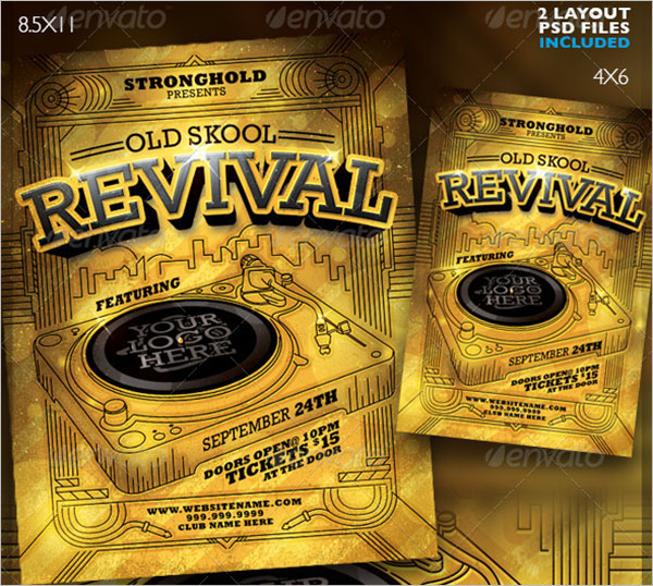 Revival DJ Event Flyer Template