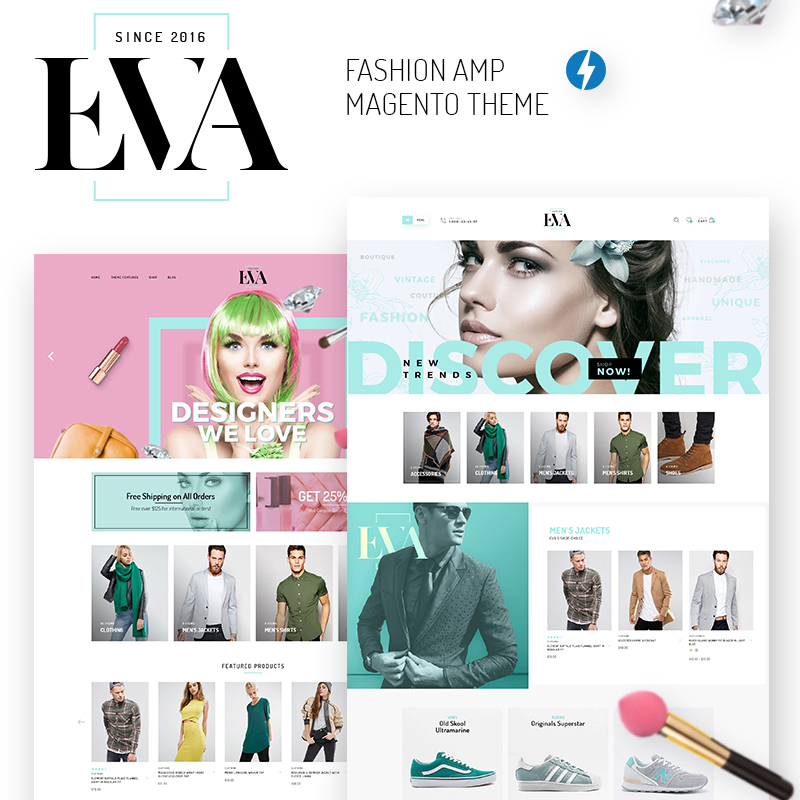 EVA - AMP Fashion Store Magento Theme