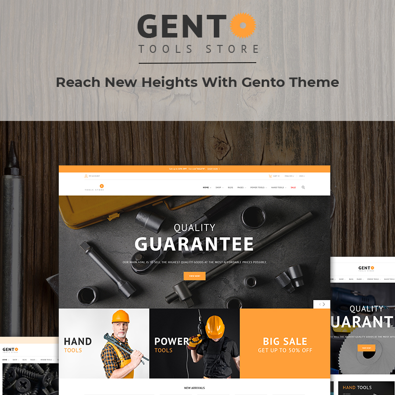 Gento - Tools Magento Theme